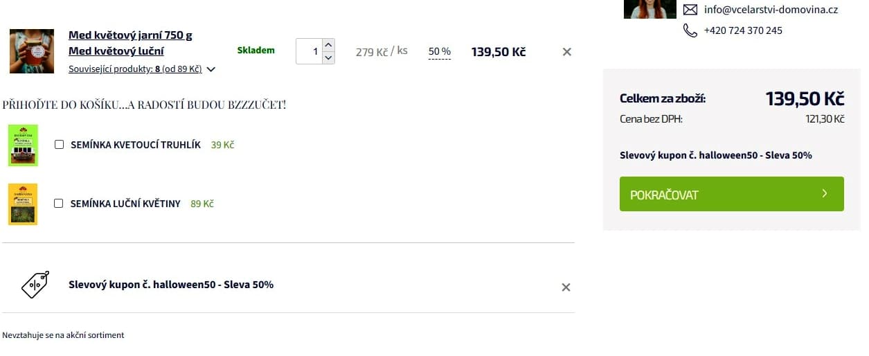 Vcelarstvi-Domovina - sleva 50% na vše